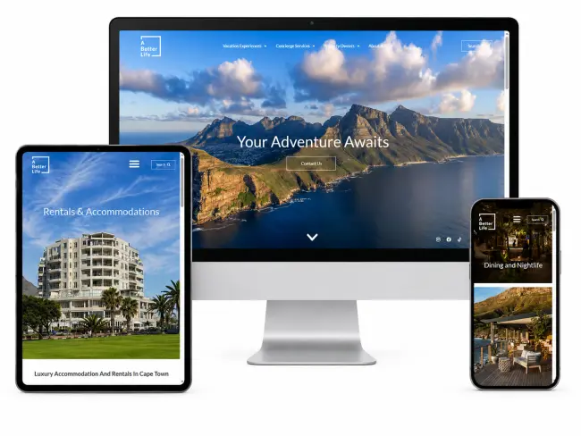 A Better Life site mockup