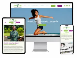 Simply Healthier site mockup