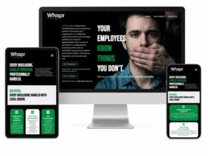 Whispt site mockup