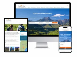Drakensberd Experience site mockup